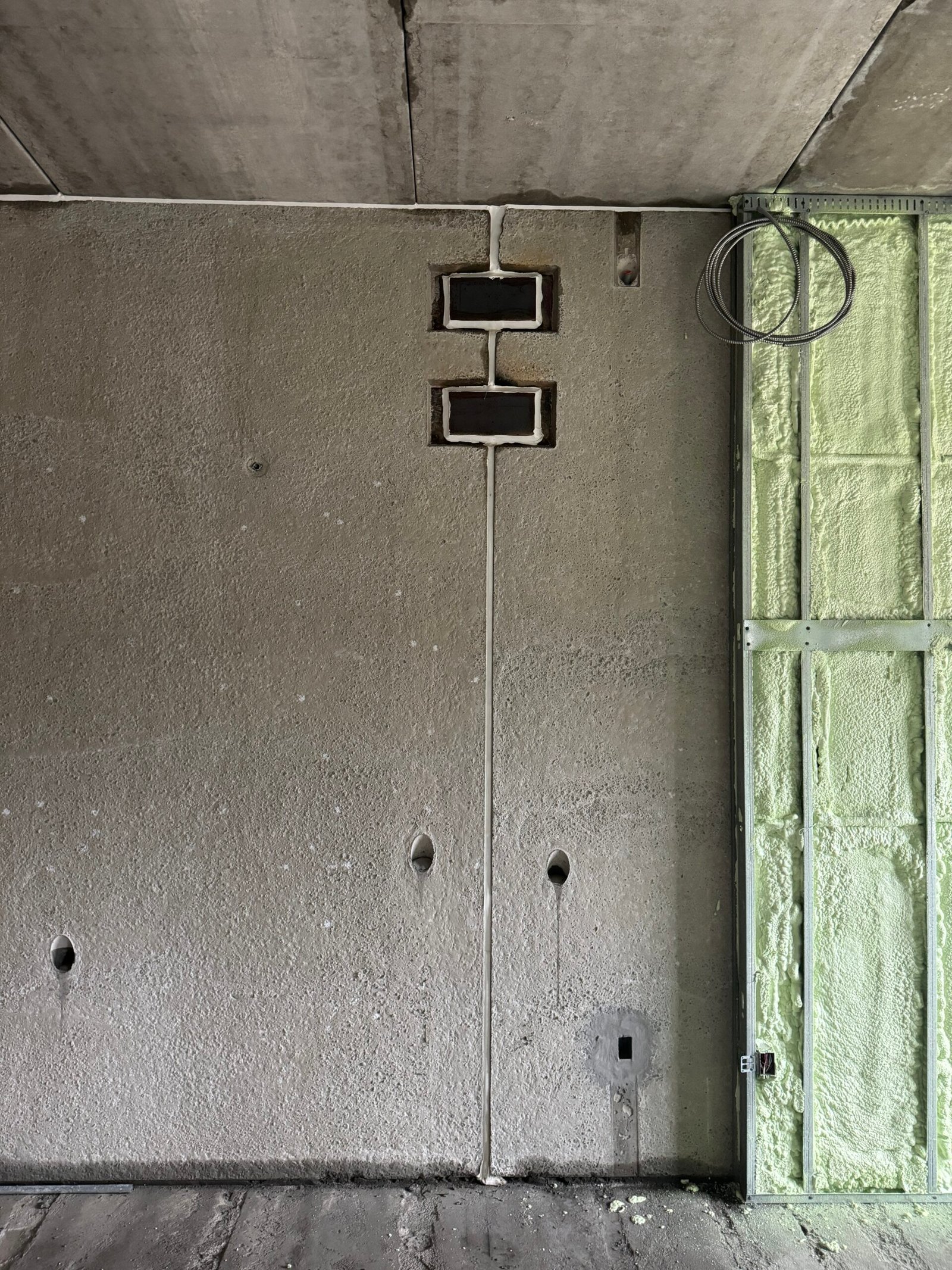 Firestopping and smoke sealing at rated wall assembly